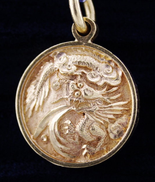 (image for) ANTIQUE 999 YELLOW GOLD PENDENT